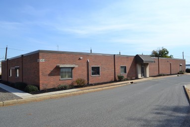 The administration building includes offices and conference space.